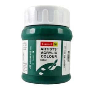 CAMEL ARTIST ACRYLIC COLOUR 500ML – VIRDIAN HUE