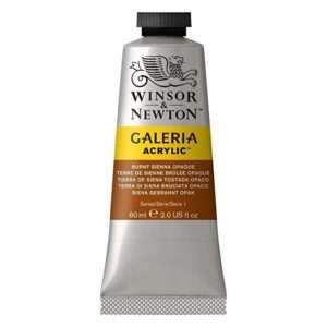 Winsor & Newton Galeria Acrylic Colour – Tube of 60 ML – Burnt Sienna Opaque