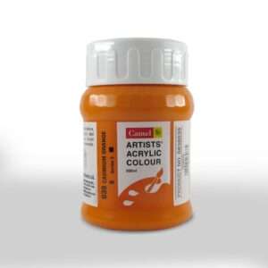 CAMEL ARTIST ACRYLIC COLOUR 500ML – CADMIUM ORANGE