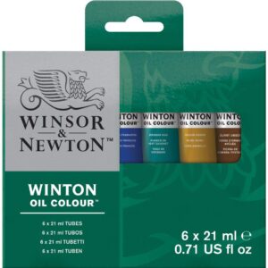Winsor & Newton Winton Oil Colour Intro Set – 6 Tubes of 21 ML