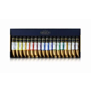 Mijello Mission Gold Professional Grade Extra-Fine Watercolour – Set Of 18 Tubes X 7 ml
