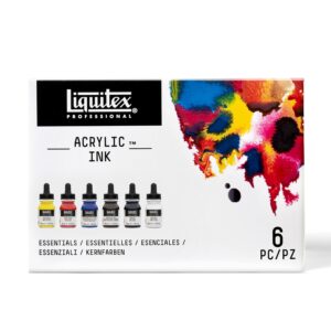Liquitex Professional Acrylic Ink Essential Set, Set Of 6