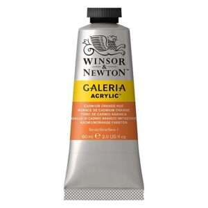 Winsor & Newton Galeria Acrylic Colour – Tube of 60 ML – Cadmium Orange Hue