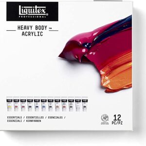Liquitex Professional Heavy Body Acrylic Paint Set, Classic 12x59ml