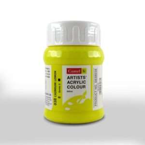 CAMEL ARTIST ACRYLIC COLOUR 500ML – CADMIUM LEMON HUE