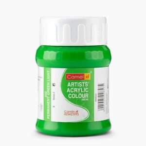 CAMEL ARTIST ACRYLIC COLOUR 500ML – PERMANENT GREEN LIGHT