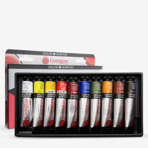 Daler-Rowney Georgian Oil Colour Studio Set with Brush 10x38ml