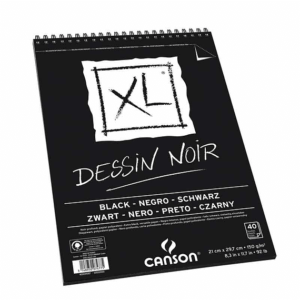 Canson XL Series Black Drawing Pad A4