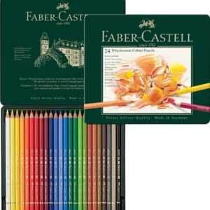 Faber-Castell Polychromos Color Pencil Set – Pack of 24