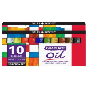 Daler-Rowney Graduate Oil Colour Paint Selection Set (10x38ml)