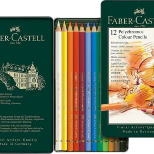 Faber-Castell Polychromos Color Pencil Set – Pack of 12