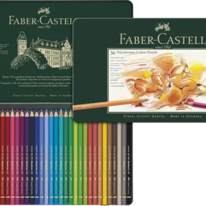 Faber-Castell Polychromos Color Pencil Set – Pack of 36