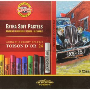 Koh-i-Noor Toison D’Or – set of 24 Dry Artists Soft Pastels