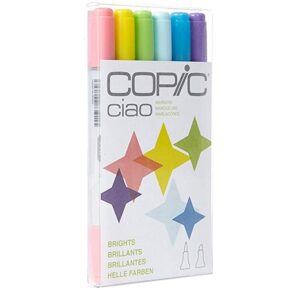Copic Ciao Markers 6 Piece Set Bright