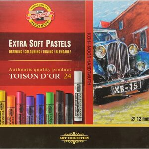 KOH-I-NOOR TOISON D’OR Artist’s Extra Soft Pastels 24 Set