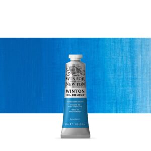 WINSOR & NEWTON : WINTON : OIL PAINT : 37ML : CERULEAN BLUE HUE