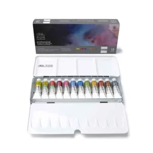 Winsor Newton Professional Watercolour Metal Box 12 Shades