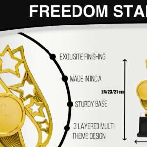 Freedom Star Metallic Fiber Trophies