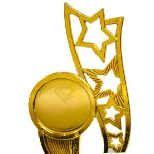 high star (red) Metallic Fiber Trophies