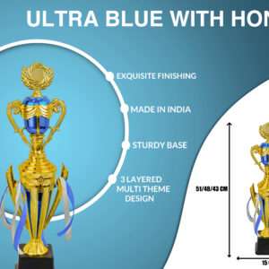 ultra blue with honour Metallic Fiber Trophies