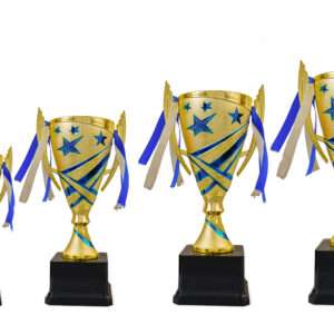 galaxy blue Metallic Fiber Trophies