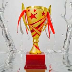 Galaxy red Metallic Fiber Trophies