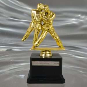 JUDO TWIN MEN Metallic Fiber Trophies