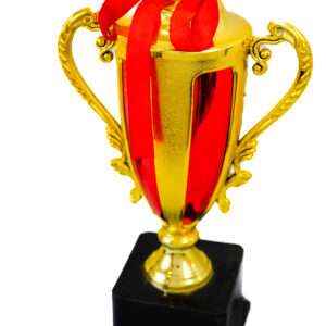 fiesta cup - red Metallic Fiber Trophies