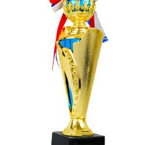 Beauty Blue Metallic Fiber Trophies