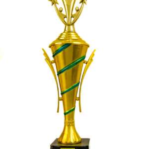 blue pillar Metallic Fiber Trophies