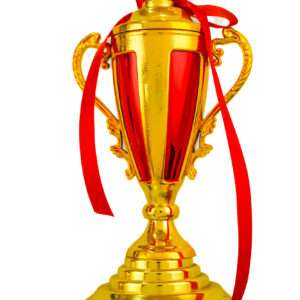 pillar with fiesta - red Metallic Fiber Trophies