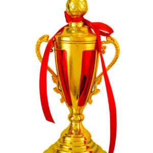 pillar with fiesta - red Metallic Fiber Trophies