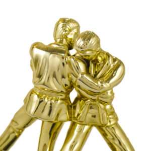 JUDO TWIN(NEW) Metallic Fiber Trophies