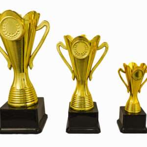 Lotus Cup Gold Metallic Fiber Trophies